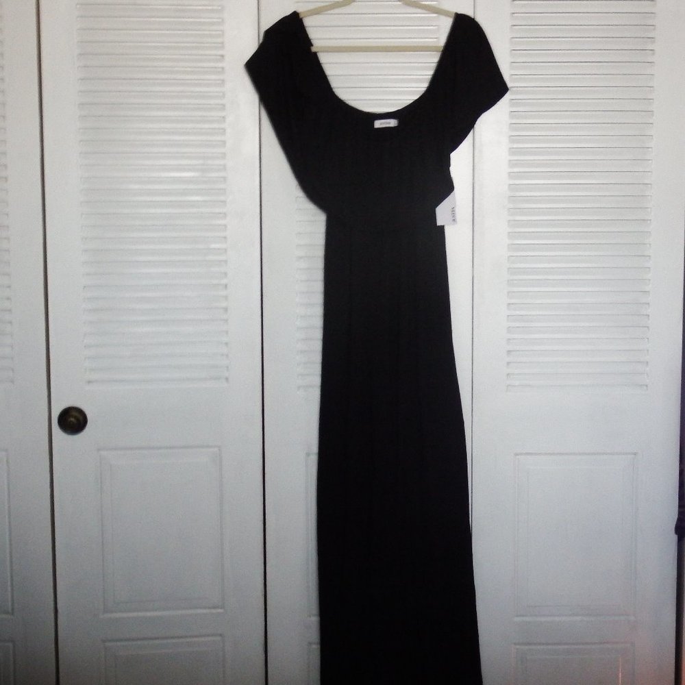 NWT Black Knit Maxi Dress 1X